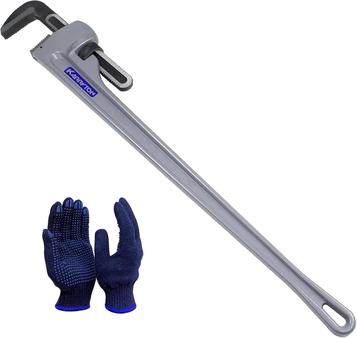 48 Inch Aluminum Pipe Wrench for Heavy Duty Plumbing Tasks