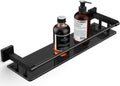 Glass Shelf 20 in with Brushed Gold Towel Bar - Tempered Glass Shelf