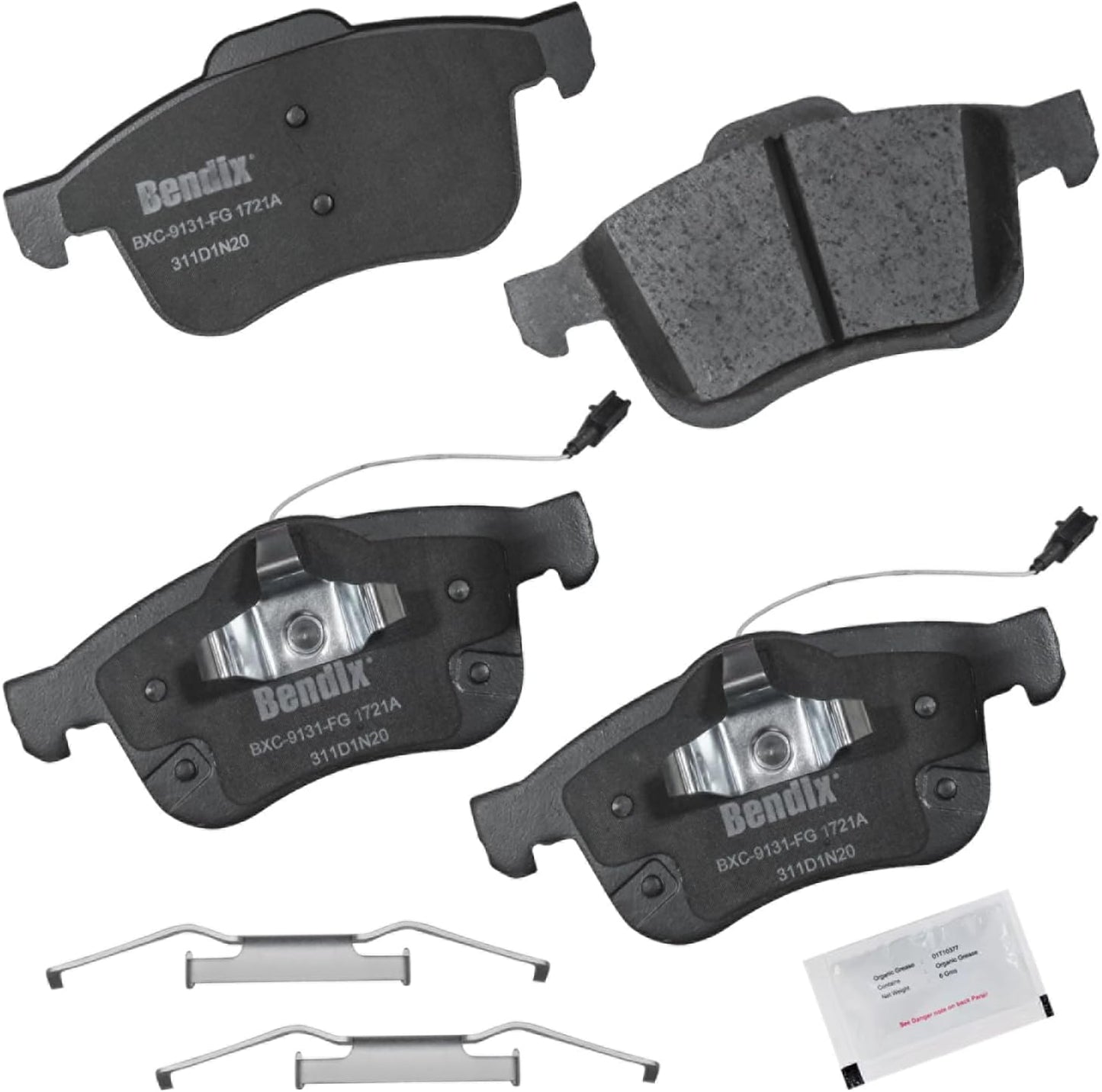 Bendix Priority1 CFC1721A Ceramic Brake Pads for Ram ProMaster