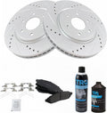 TRQ Front Metallic Brake Pad & Performance Rotor Kit for Nissan