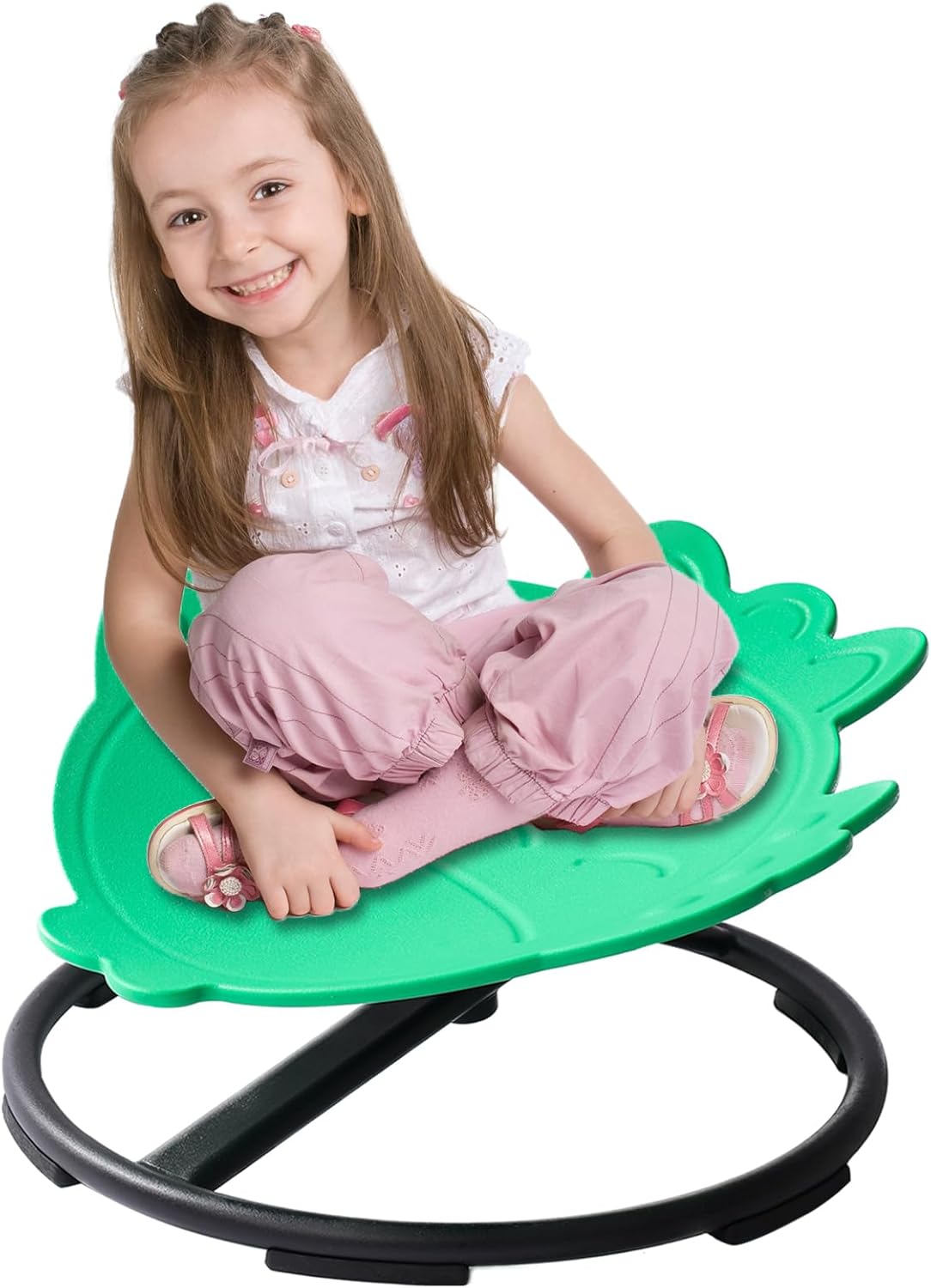 Vibrant Green Swivel Chair for Autism Kids
