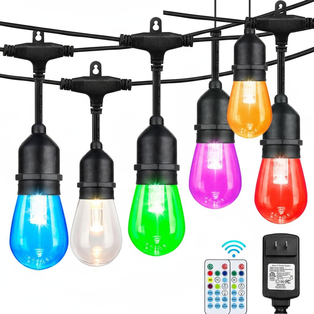 RGB Outdoor String Lights for Stunning Backyard Decor