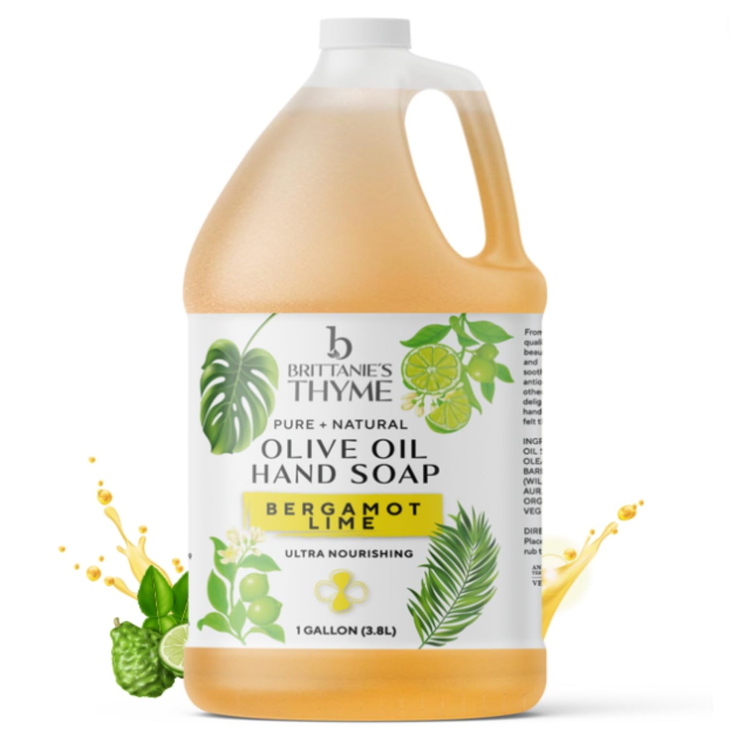 Brittanie's Bergamot Lime Pure Castile Soap for All Uses