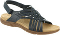 Easy Spirit Womens Mar Sandal - Woven Slip-On Flat for Wider Feet