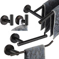 JQK Bathroom Hardware Set Oil Rubbed Bronze - 5-Piece Bath Set