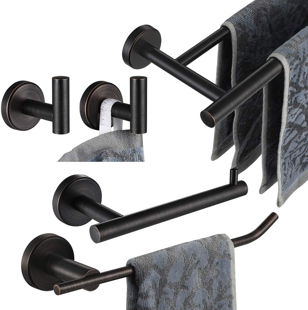 JQK Bathroom Hardware Set Oil Rubbed Bronze for Stylish Spaces