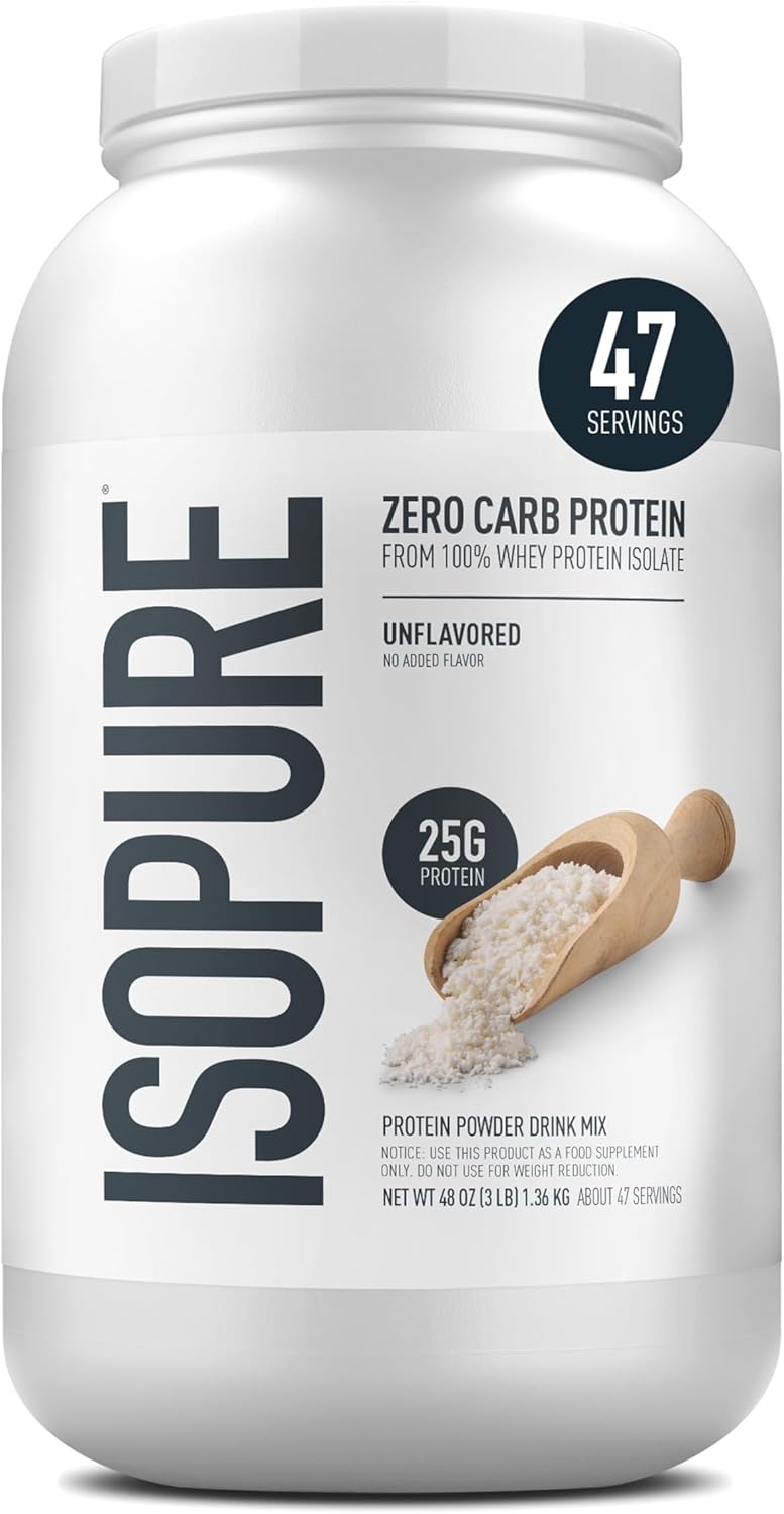 Isopure Zero Carb Whey Isolate Protein Powder for Daily Health