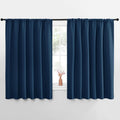 Blackout Curtains for Bedroom - Moroccan Blue 70 by 63 in Pair