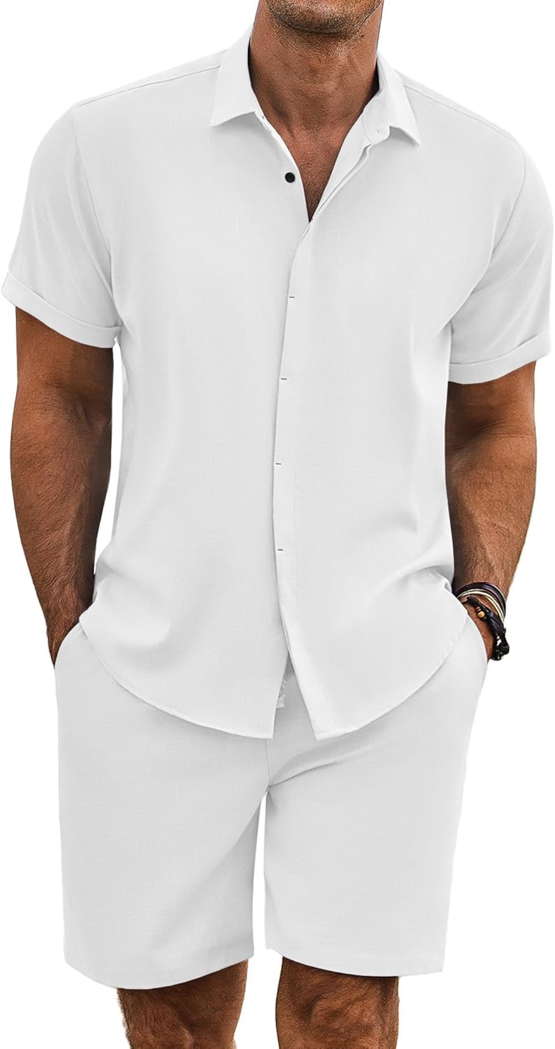 COOFANDY Men's Summer Beach Outfits for Comfortable Vacations