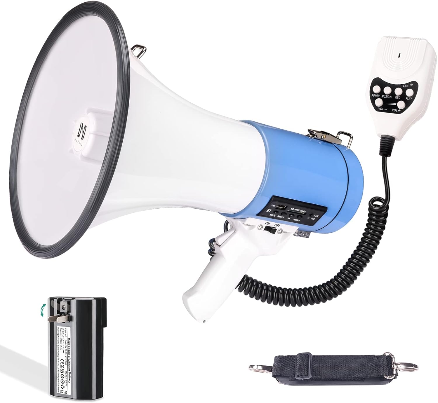 50W Professional Bluetooth Megaphone for Outdoor Activities