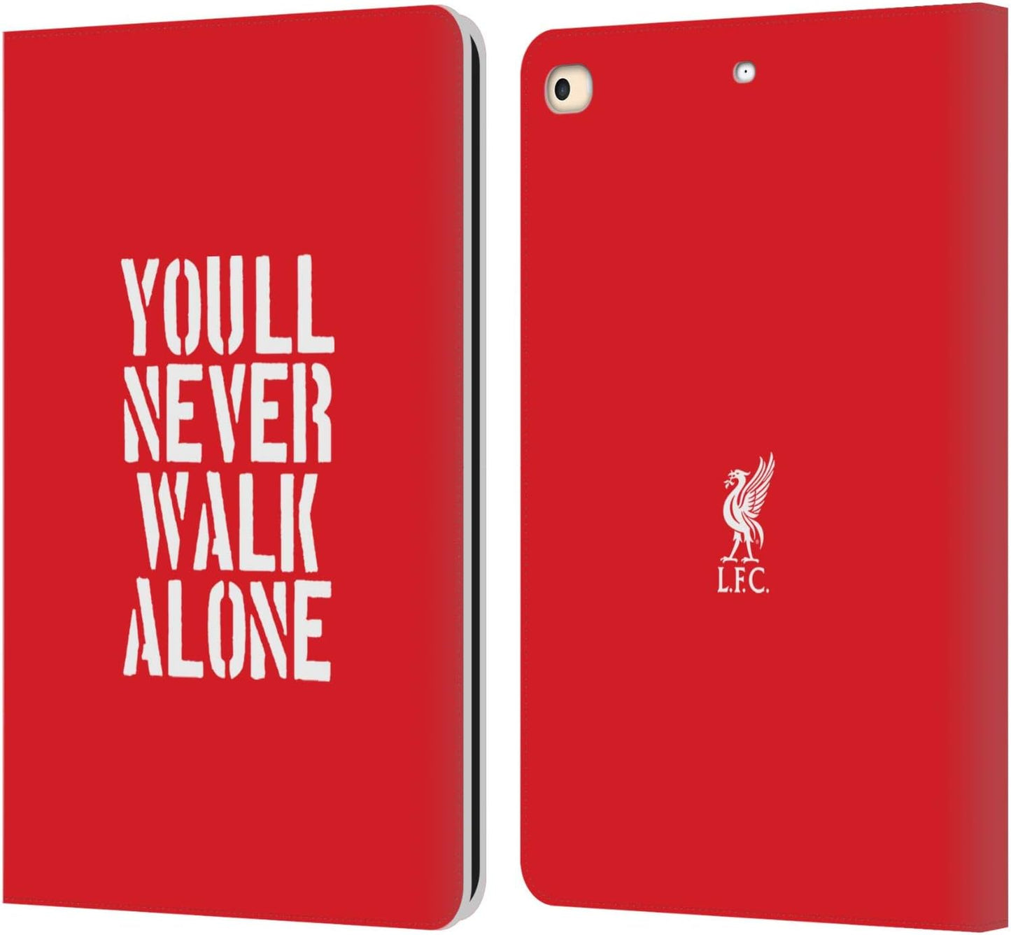 Liverpool Football Club Stencil Red Liver Bird Leather Wallet Case