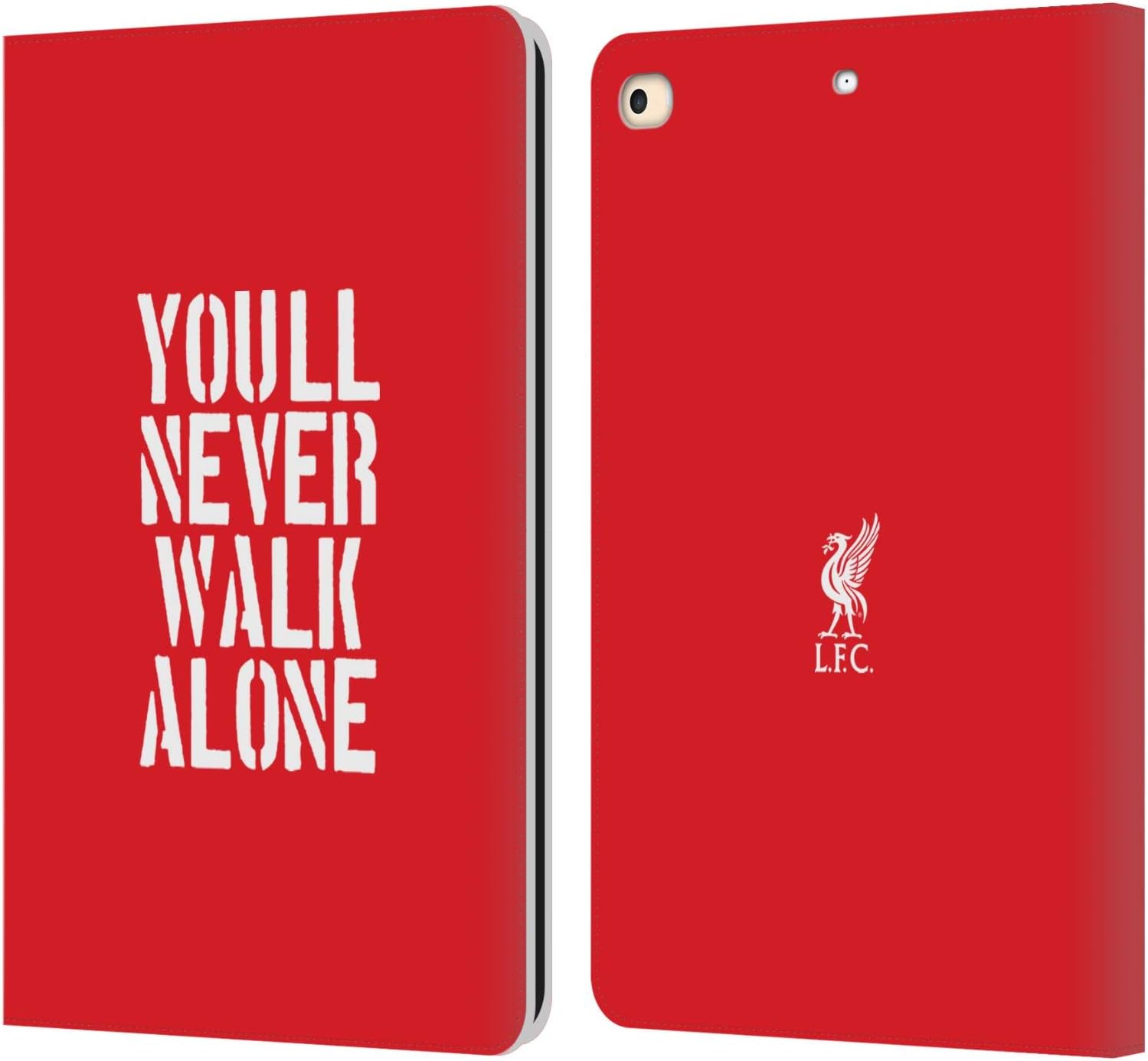 Liverpool Football Club Stencil Red Liver Bird Leather Wallet Case