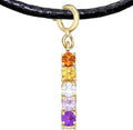 PRIDE Fashion Flags Pendant for Women - Gold Plated Sterling Silver