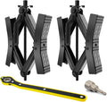 Camper Wheel Chock Stabilizer for RV Travel Trailer - Heavy Duty