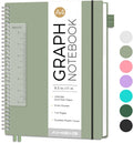 Graph Paper Notebook 8.5 in x 11 in - Thick 100 GSM Grid Notebook