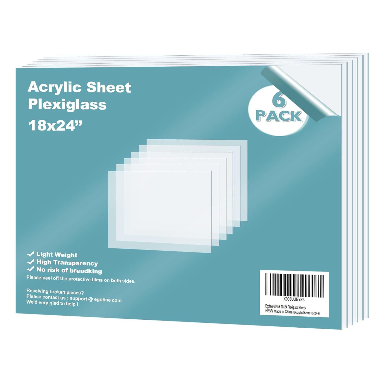 Plexiglass Sheets for Crafting Projects - Clear Acrylic Panels