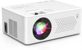PURSHE Mini Projector 50%-100% Zoom - Portable Full HD 1080P