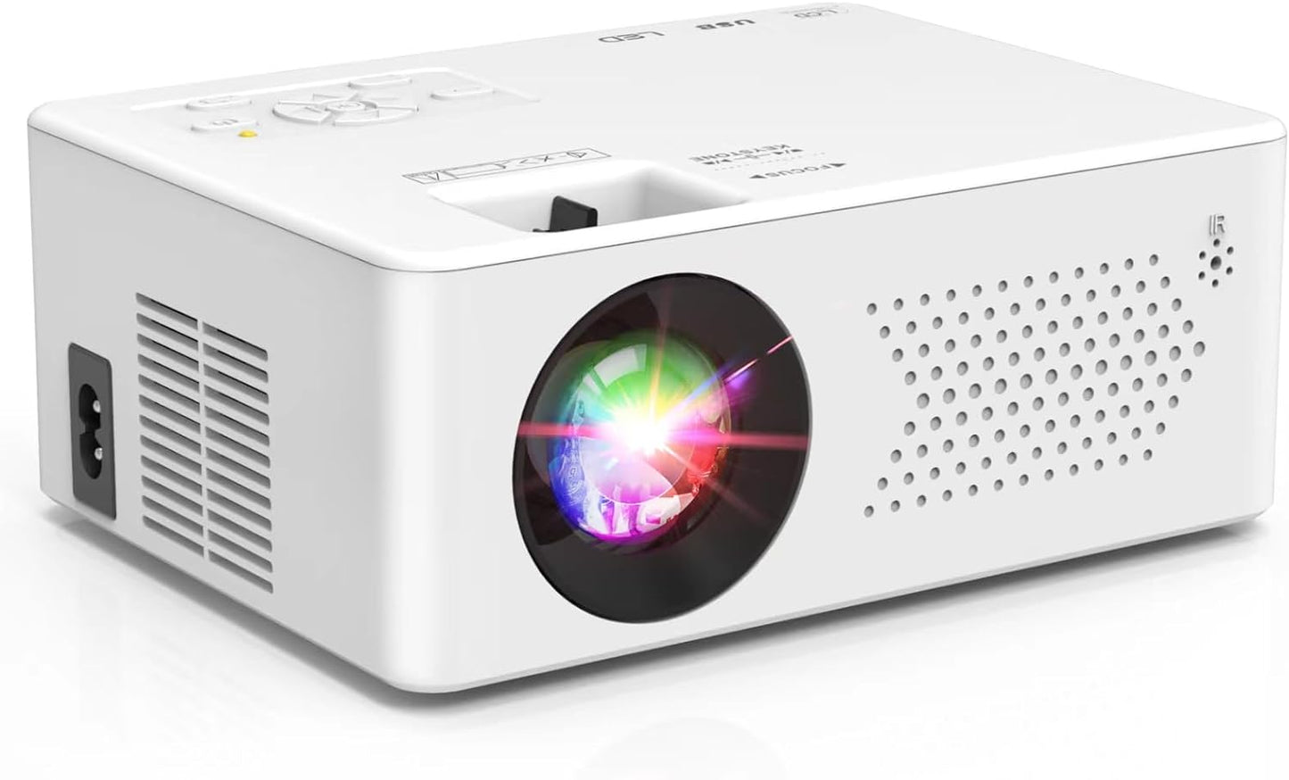 PURSHE Mini Projector with Bluetooth and 50%-100% Zoom Feature