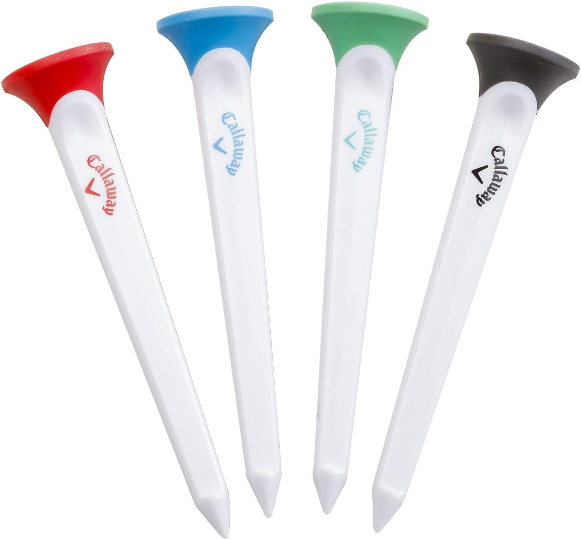 Callaway Par-Tee Plastic Golf Tees - Durable Pack of 4