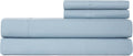 Twin XL Cooling Sheet Set 4-Piece Light Blue - Dorm & Bunk Ready