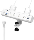 40W Fast Charging Station Desk Clamp Power Strip - Clamp Mount Power