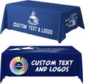 Custom Table Cloth with Business Logo - Personalized 4FT Tablecloth
