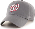 MLB Dark Gray Team Color Primary Logo Clean Up Adjustable Strap Cap