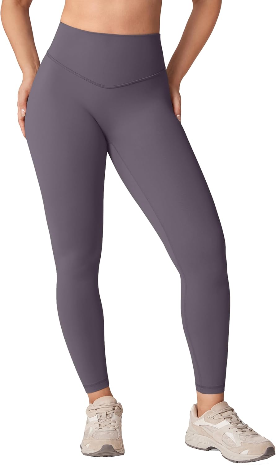 Hugcurve No Front Seam High Waisted Workout Leggings for Women