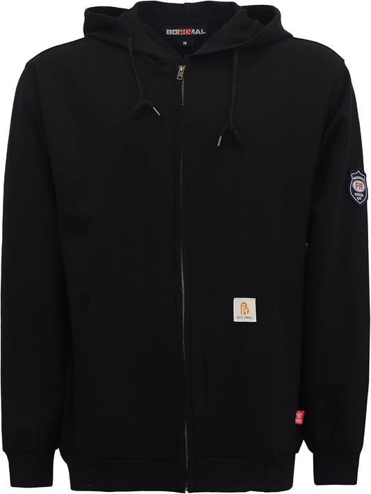 BOCOMAL FR Hoodies Zipper Front Lightweight Cotton for Summer