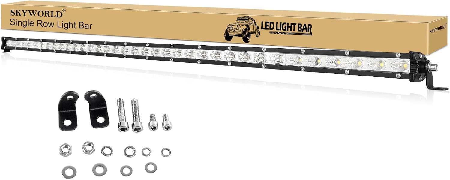 SKYWORLD 37 inch LED Light Bar for Off Road and Boat Use