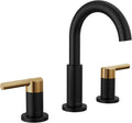 Delta Nicoli Matte Black and Brushed Gold Bathroom Faucet