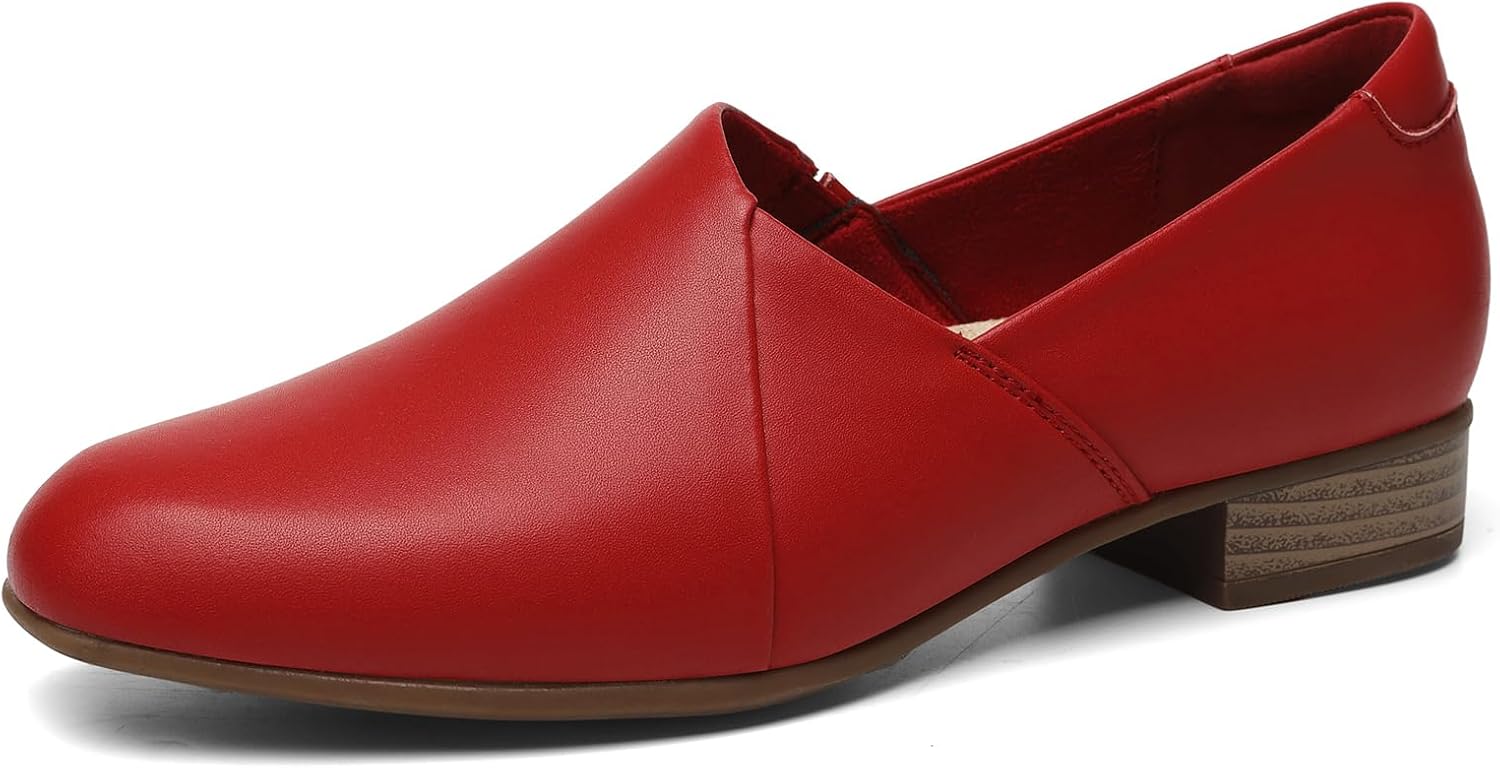Women's Classic Comfort Leather Loafers for Everyday Work