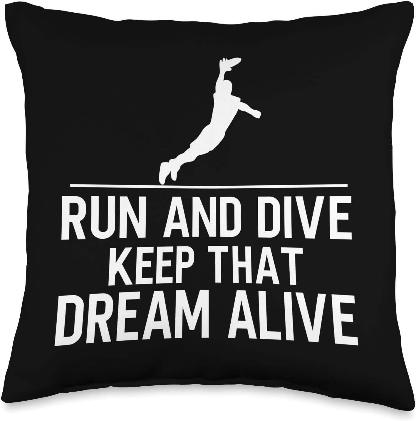 Funny Ultimate Frisbee Throw Pillow, Multicolor