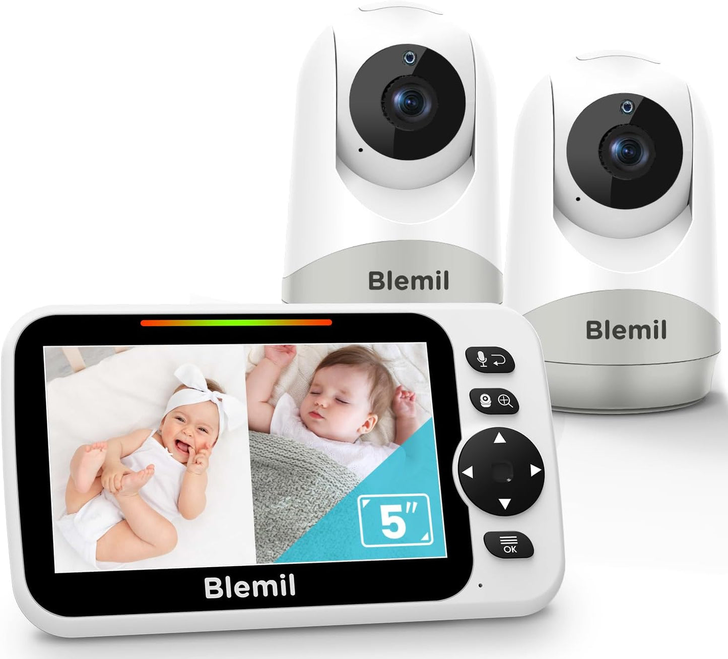Blemil Upgrade Baby Monitor with 30-Hour Battery Life and More
