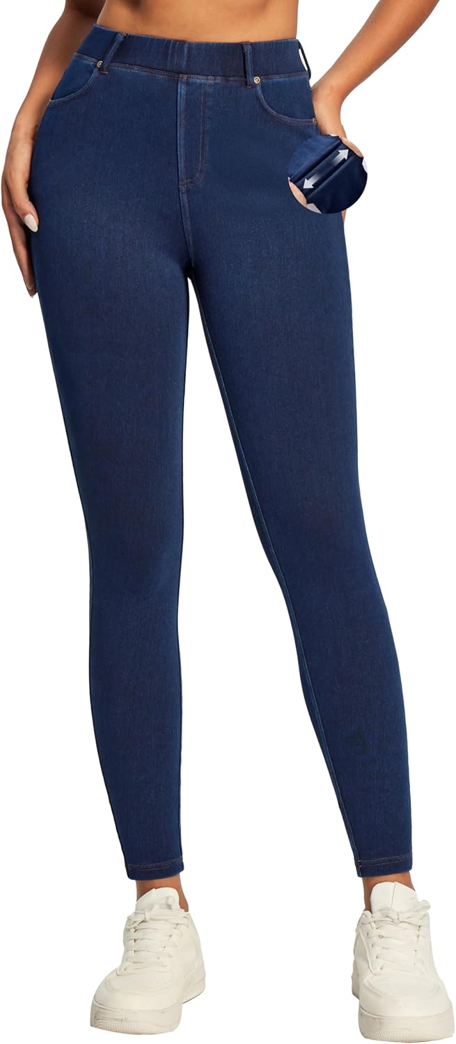 IUGA Jeggings for Women: High Waisted Tummy Control Jeans