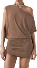 SOLY HUX Women's Off The Shoulder Mini Dress for Summer Fun