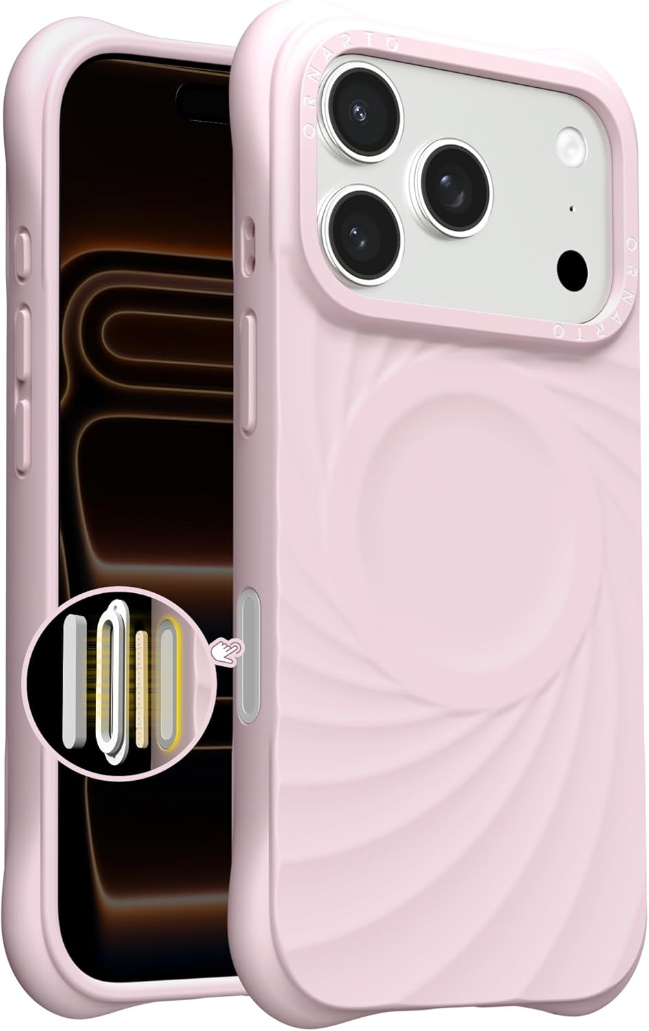 ORNARTO Vortuxe iPhone 17 Pro Max Case with 2X MIL-STD Protection