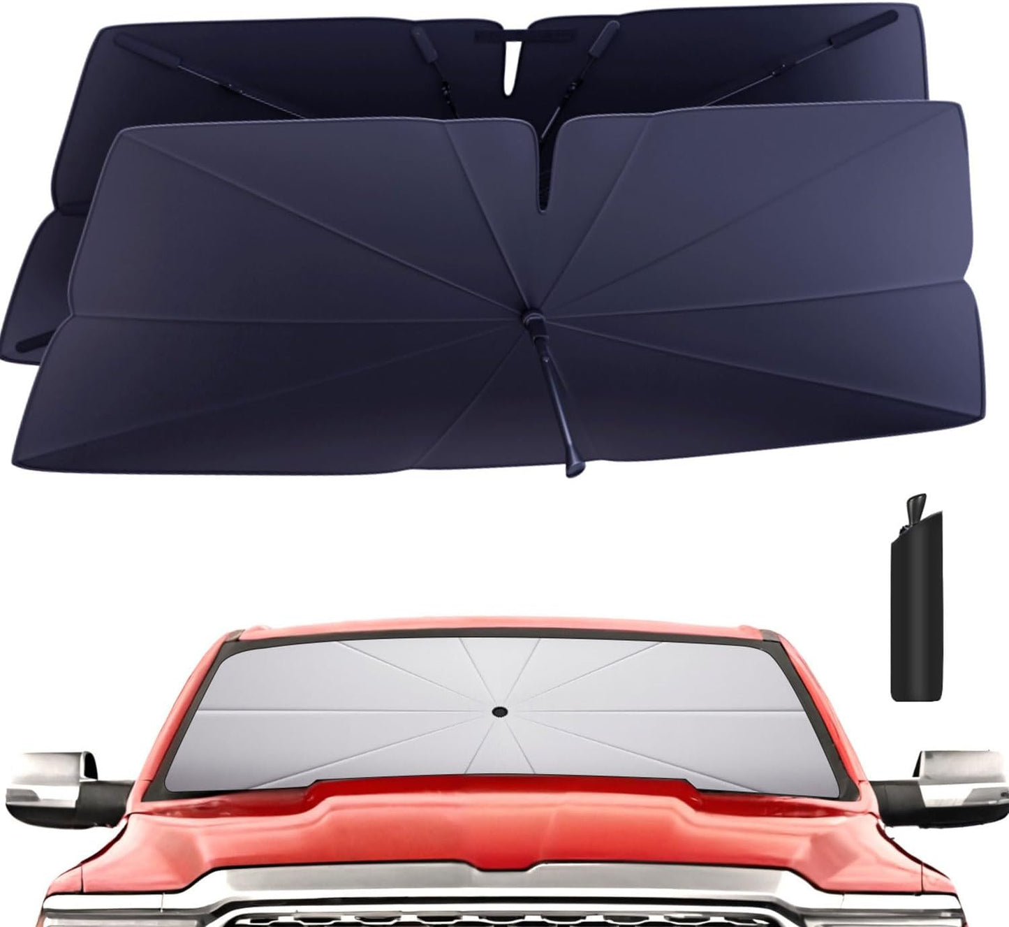 Windshield Sun Shade Umbrella for Dodge RAM 1500 - 2019 to 2025