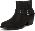 Luoika Women's Wide Width Ankle Boots - Comfortable Low (Style 7LW5)
