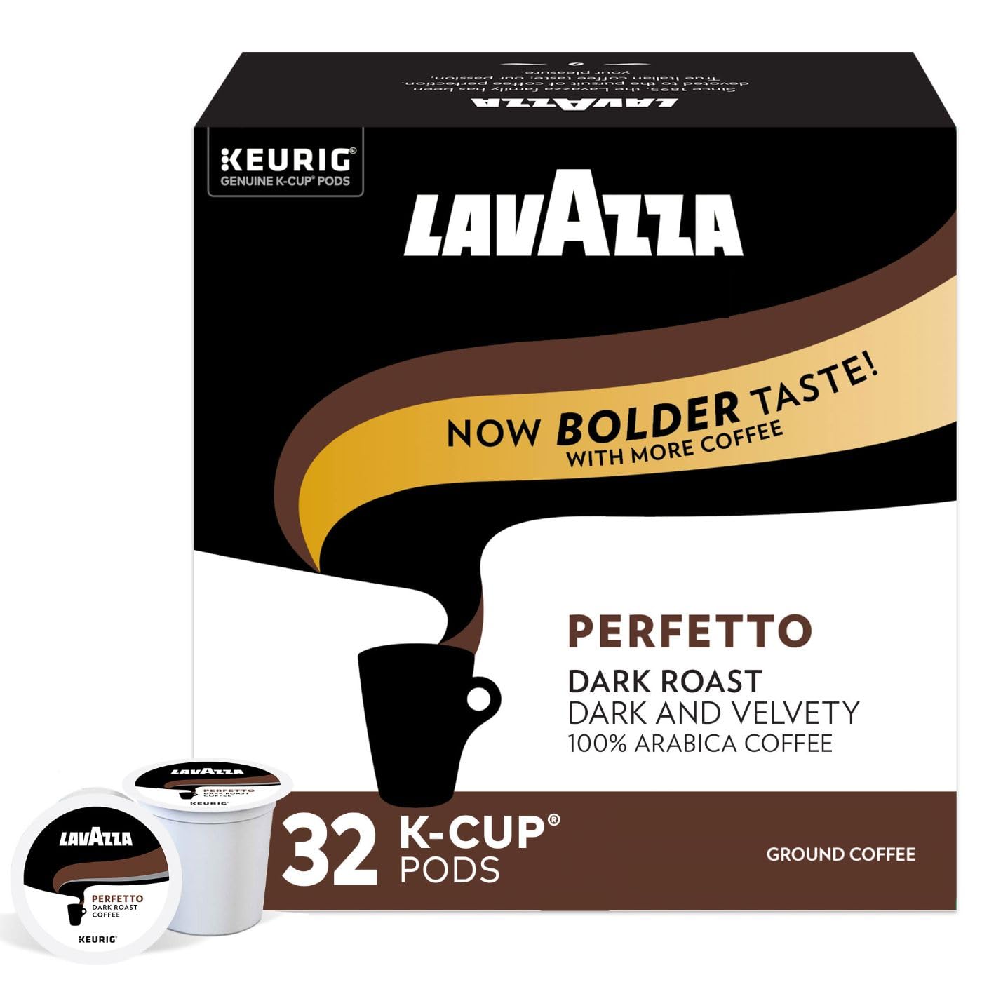 Lavazza Perfetto K-Cup Pods - Dark Roast Delight