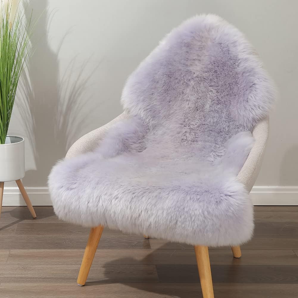 Genuine Sheepskin Area Rug for Living Room and Bedroom Decor