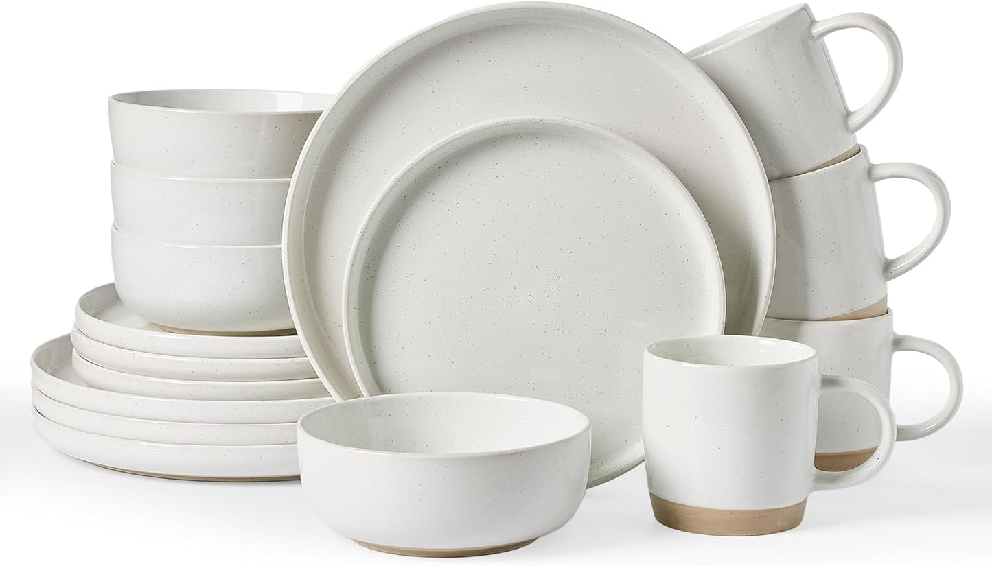 Famiware Milkyway Stoneware Dinnerware Set for 4, 16pcs