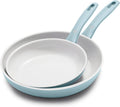 GreenPan Dover 8 and 10 Frypan Set - Durable Ceramic Nonstick