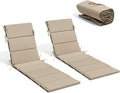 Chaise Lounge Cushion Set 80in x 26in - Waterproof Foldable Comfort