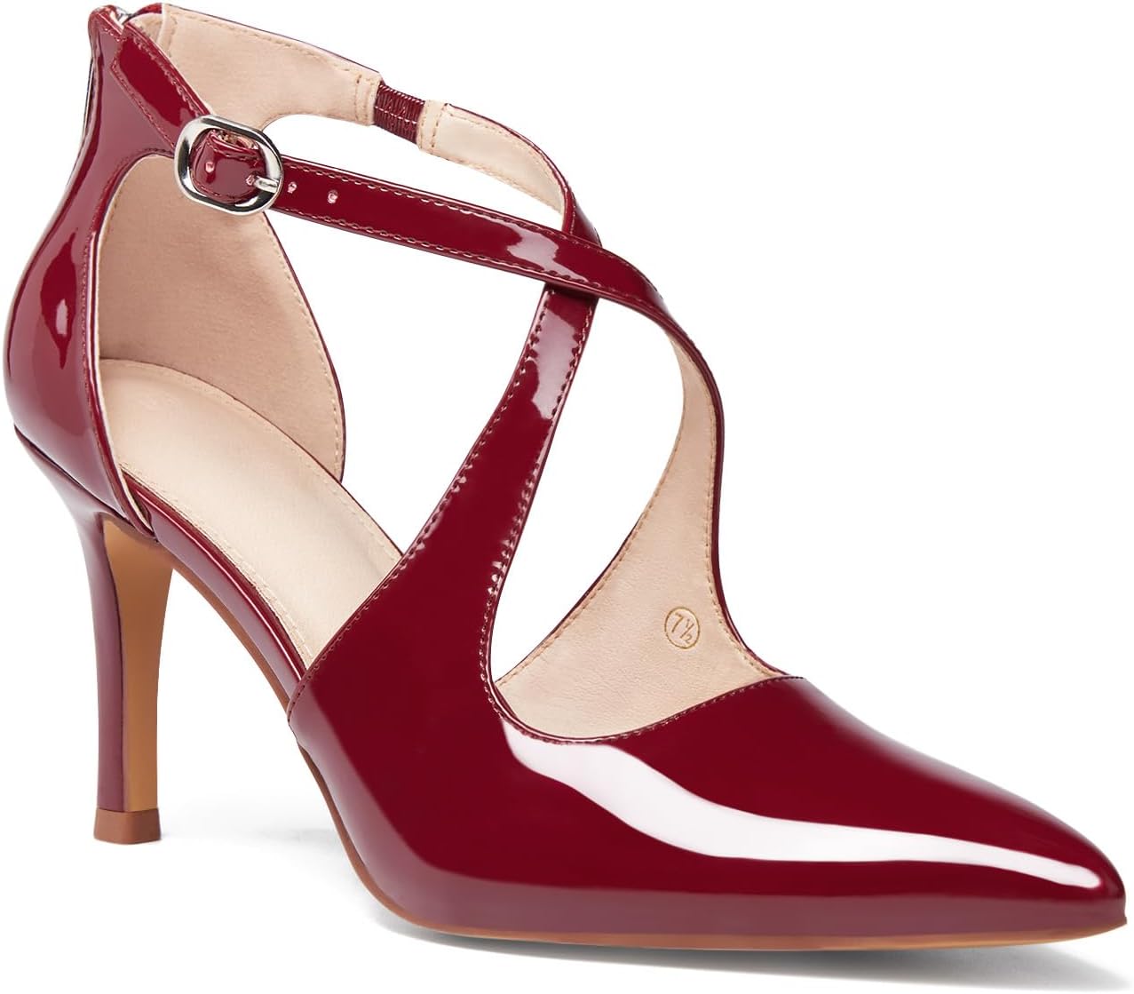 Stylish Womens Pumps High Heels with Crossed Straps for Parties