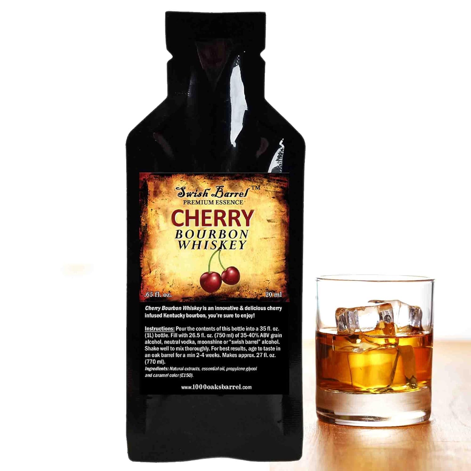 Cherry Bourbon Whiskey Essence Refill | Gourmet Flavor Boost | Thousand Oaks Barrel