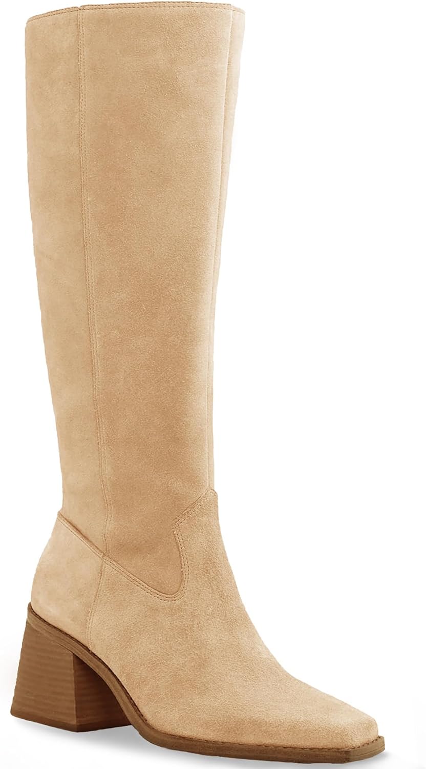 Coutgo Women's Knee High Boots for Chic Style and Comfort