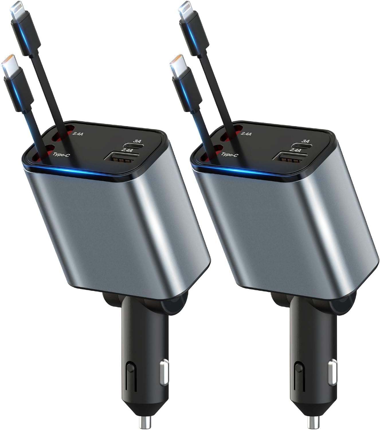 Fast Dual Port Car Charger Set - AREDAN
