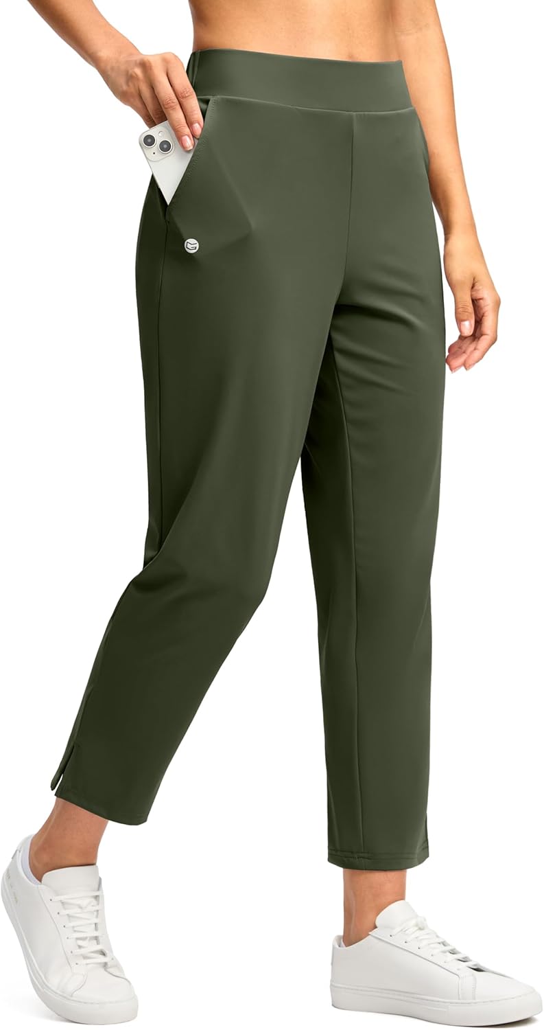 G Gradual Women's 7/8 Golf Pants with Stretchy Comfort Fit