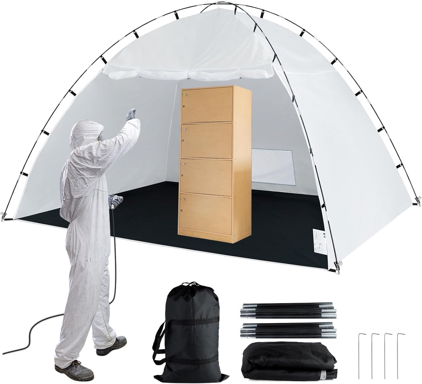 Siebwin Portable Paint Booth - Windproof & Spacious